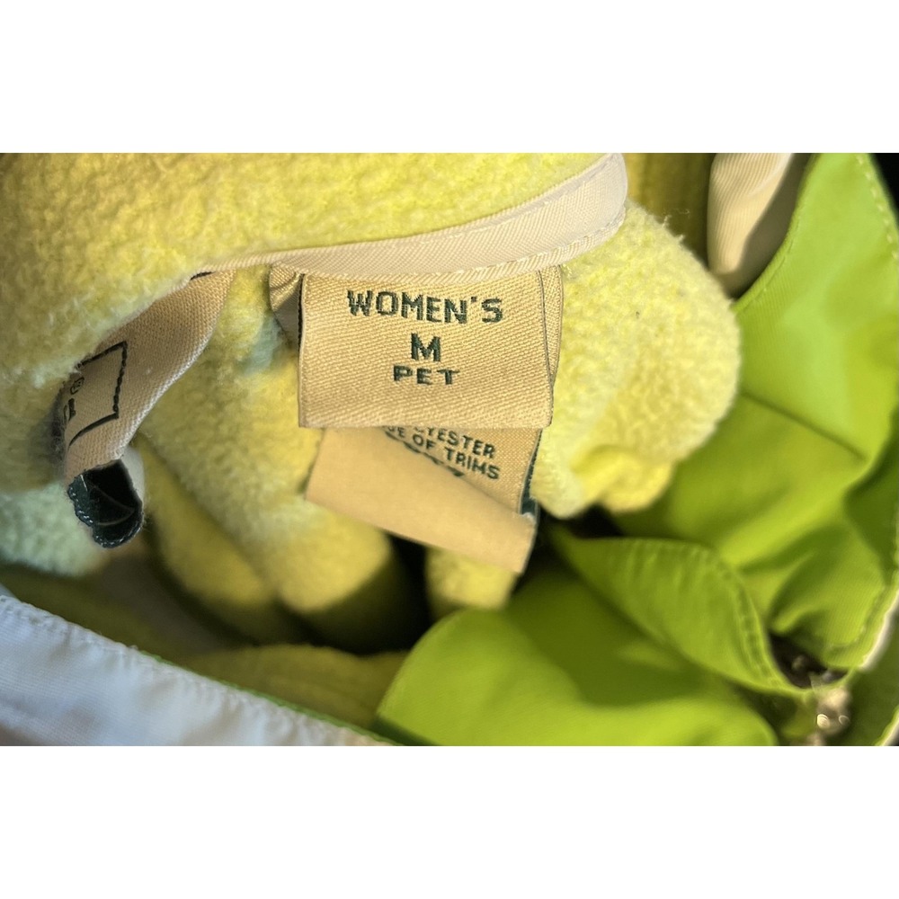 L.L.Bean Jacket Womens Petite Medium White Full Zip Fleece Lined Insulated Warm - Picture 11 of 16
